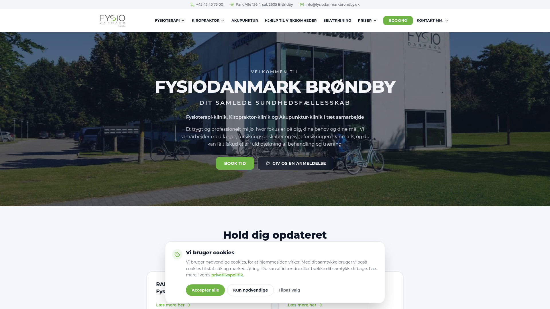 Fysiodanmarkbrondby.dk — Website