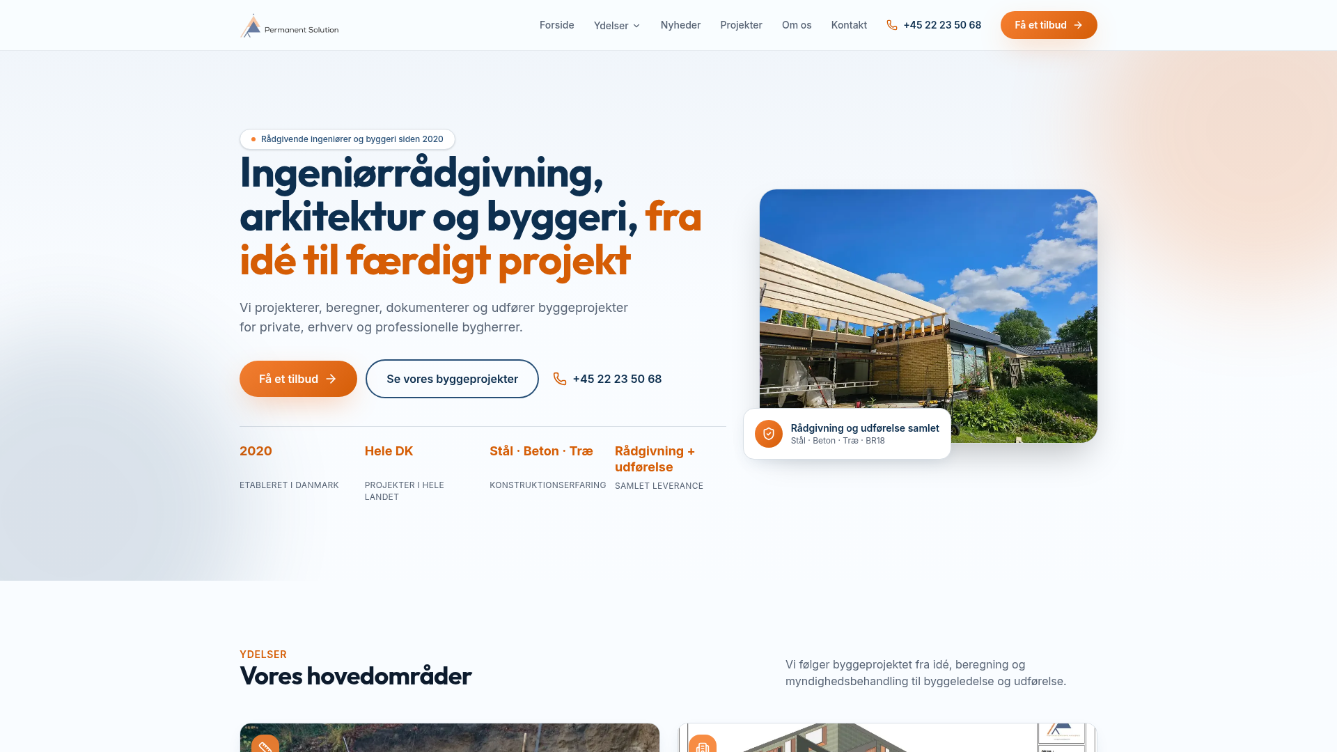 Permanentingenior.dk — Website