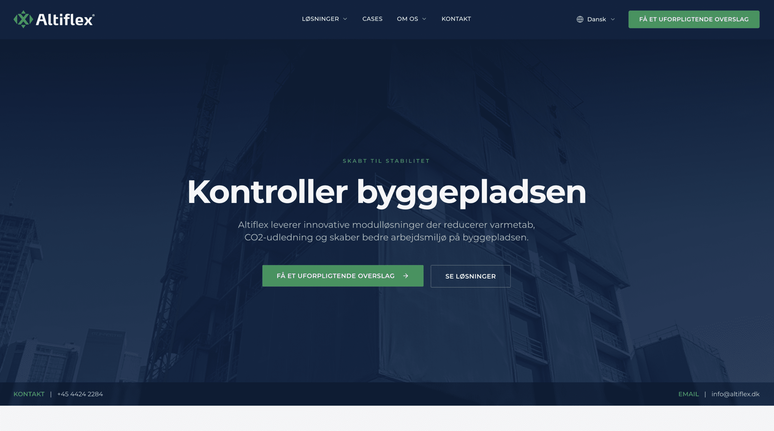 Altiflex.dk — B2B website