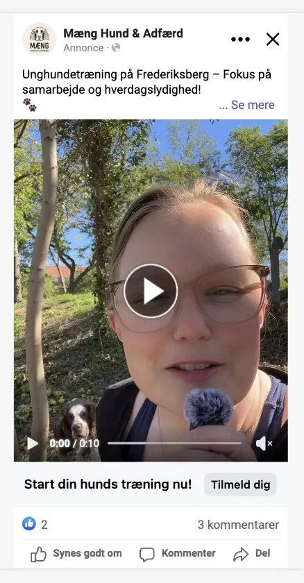 Meta-annonce for Mæng Hund & Adfærd