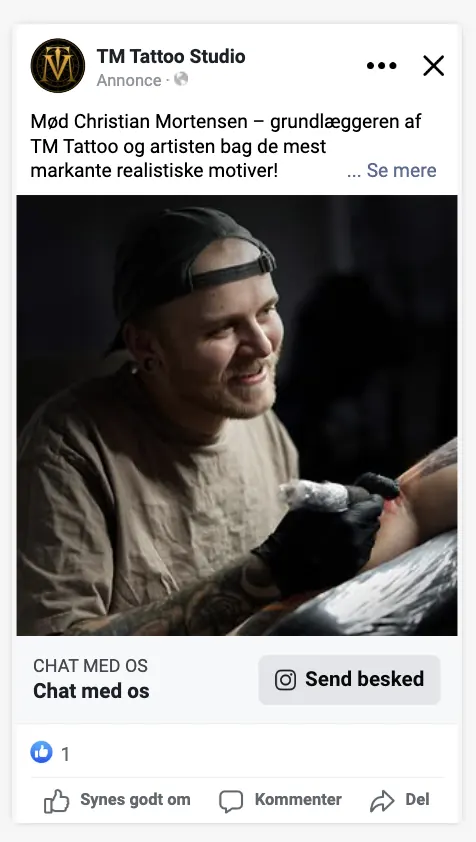 Meta-annonce for TM Tattoo Studio