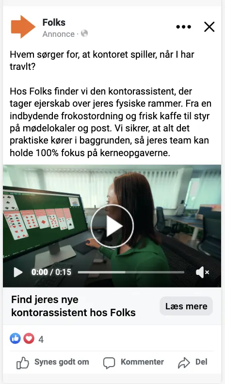 Meta-annonce for Folks